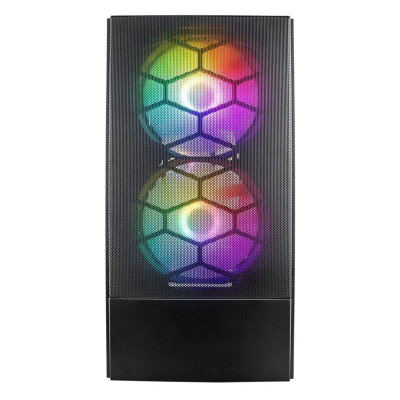 Kasa gaming 1st Player X4 M, Micro ATX, me xham të temperum, e zezë