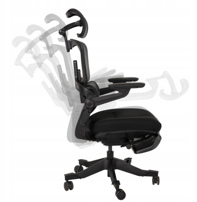 Karrige zyre rrotulluese Ertusolid Nario-500, ergonomike, e zezë