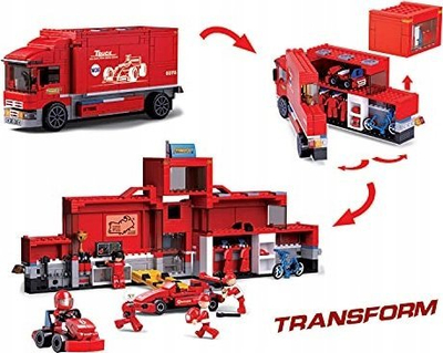 Set lodër me blloqe Sluban M38-B0375 Formula, F1 Racing, shumëngjyrësh