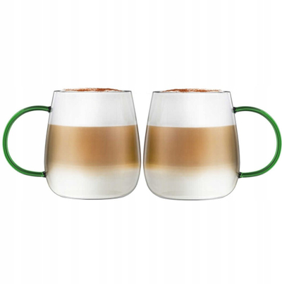 Set gotash Vialli Design Bolla, 2 copë, 400 ml, me vesh të gjelbër