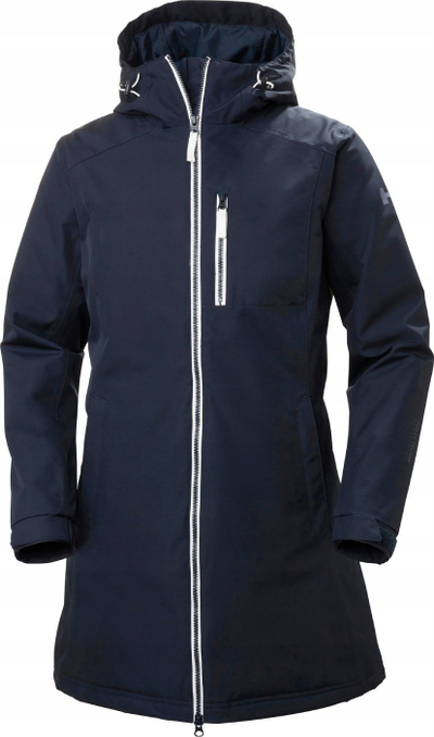 Xhaketë dimri Helly Hansen Long Belfast për goca, e gjatë, që s’e kap uji, blu navy