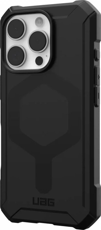 Mbështjellës UAG Essential Armor me MagSafe për iPhone 16 Pro, rezistent ndaj goditjeve, i zi