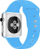 Ремен Crong Liquid за Apple Watch 42/44/45 mm, силикон, син