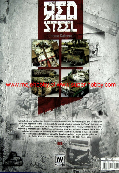 Книга Vallejo Acrylicos Red Steel, Chema Cabrero, сликање минијатури