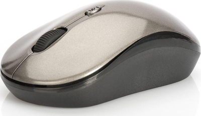 Maus Ednet Wireless, wireless, USB, i zi dhe i argjendtë