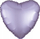Balon folie Silk Lustre Heart, formë zemre, pastel, lejla