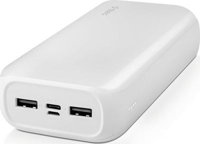 Powerbank T-Tec Power ReCharger Ultra, 30000mAh, 3 porta, i bardhë