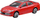 Lodër makinë prej metali Toyota Camry 1:64, me prapanicë me sustë, e kuqe