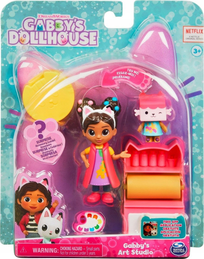 Figurina Spin Master Gabby's Dollhouse Art Studio, set i vogël, për fëmijë