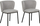 Set karrigesh ngrënieje Beliani Mina, boucle, 2 copë, gri
