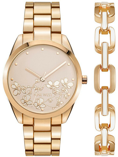 Сет часовник + нараквица Nine West NW/2790RGST