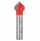 Frezë V-groove Freud F03FR01623, Ø12.7mm, H10/44.5mm, trup i kuq