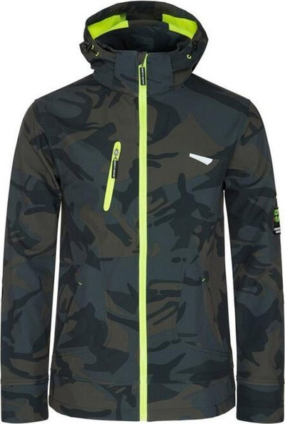 Xhaketë pune North Ways Borel 1511, softshell, masë M, kamuflazh me neon