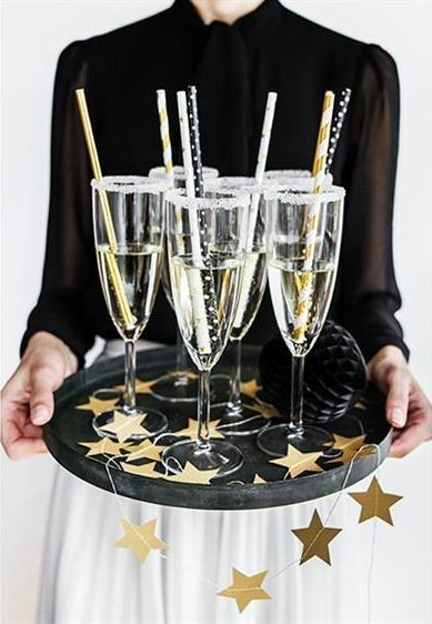 Pipa letre Party Deco, 19.5 cm, 10 copë