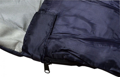 Thes fjetjeje Light Tourist Mummy Sleeping Bag With Hood 2 in 1 200, fibrë poliestre, me kapuç, blu