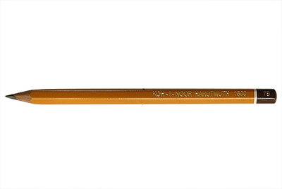 Laps grafik KOH-I-NOOR 7B, bërthamë shumë e butë, ngjyrë gri