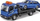 Set lojërash BBurago Street Fire Tow Truck me Audi A6 Avant, shkalla 1:43, blu