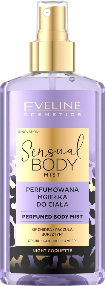 Mjegull trupi Eveline Sensual Body Mist Night Coquette, e parfumuar, 150ml