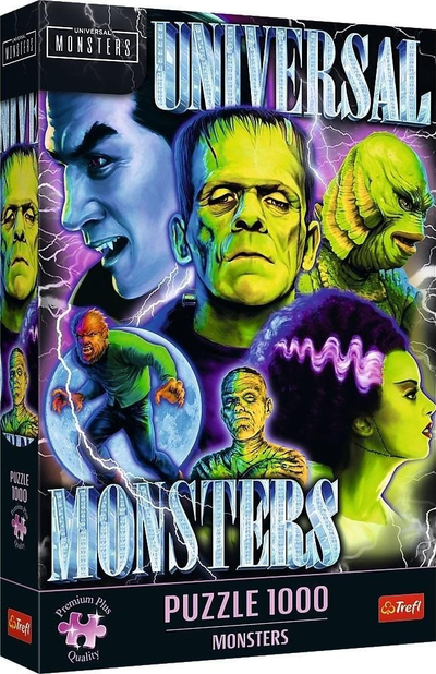 Puzzle Trefl Monsters, 1000 pjesë, shumëngjyrësh