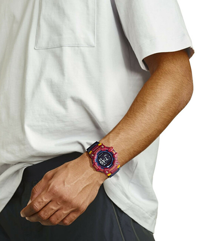 Orë për meshkuj Casio G-Shock Bluetooth Barcelona Limited Edition GBD-100BAR-4ER (644), e kuqe