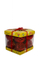 Set topash dekorues golden rose/ kuqe 14/1, 8cm. UNIMIKS