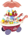 Lodër karrocë akulloresh KARRA Ice Cream Cart 22733, set ëmbëlsirash, me ombrellë, shumëngjyrëshe
