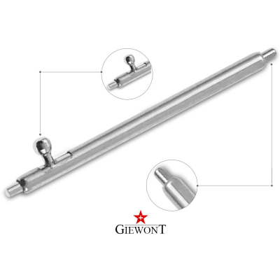 Pin për rrip smartwatch Giewont GWT20, çelik inox, 20 mm, argjendtë