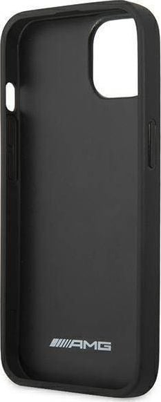 Kapak telefoni Mercedes AMG Petronas F1 Team AMG AMHCP13SDOLBK, për iPhone 13 mini 5.4\", hardcase me lëkurë, i zi