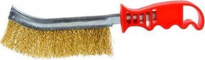 Furçë teli për pastrim SILVER Brass, me dorezë plastike të rehatshme