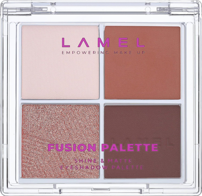 Paletë hije sysh Lamel Fusion Eyeshadow 401, 10g, ngjyra të përziera