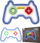 Lampë dekorative neon Gamepad, dimmer, USB, shumëngjyrëshe
