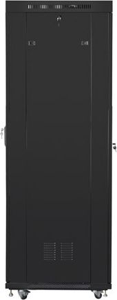 Kabinet serveri Lanberg në këmbë 19" 42U, mban deri 800 kg, me 4 ventilatorë, i zi