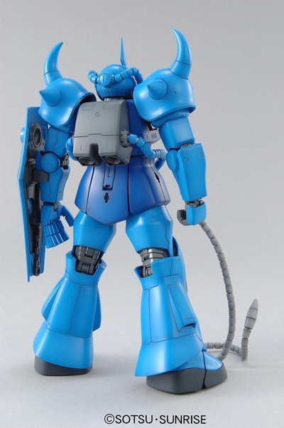 Model kit Bandai Gundam Gouf 2.0 MG, shkalla 1:100, figurë artikuluese, blu