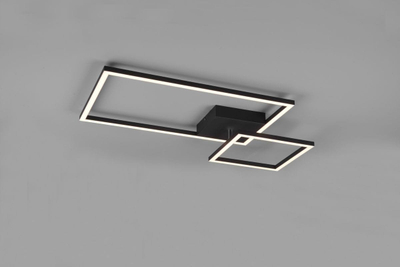 Llambë tavani Reality Leuchten Padella LED, 4000K, që rrotullohet, e zezë