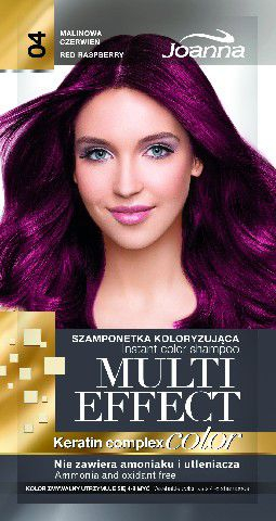 Shampon ngjyrues Joanna Multi Effect Color Keratin Complex, 35 g, i kuq