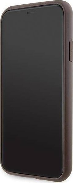 Kapak telefoni Guess GUHCN61P4SNW, për iPhone 11 XR, hardcase, kafe