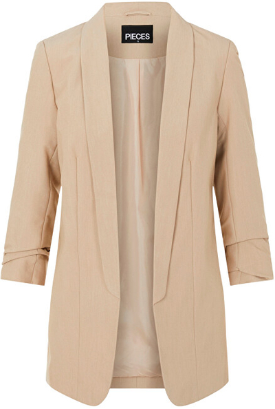 Xhaketë për femra Pieces Blazer Regular Fit, bezhë