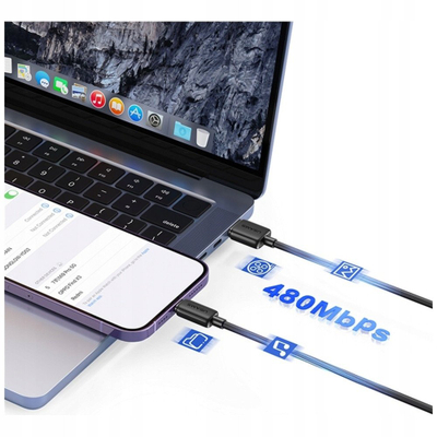 Kabllo USB Usams KY Series US-SJ694, Lightning në USB A, 2.4A, 2m, e bardhë
