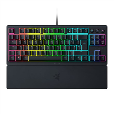 Tastierë Razer Ornata V3 Tenkeyless, Mecha-membrane, RGB, e zezë