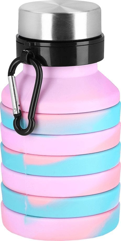 Shishe palosëse uji Spokey Jump 941258, 550 ml, silikoni, blu