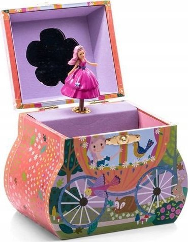 Kuti muzikore për bizhuteri Floss &amp; Rock Fairy Tale Carriage, për kalamaj, shumëngjyrëshe rozë