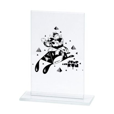 Trofe qelqi VS Glass, me porosi, 17cm, transparent