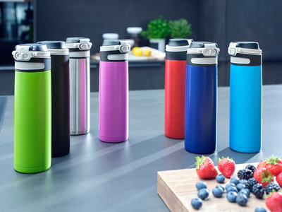 Termos Leifheit Insulated Mug Flip 3273, 600 ml, i kuq