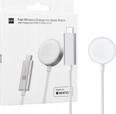 Karikues wireless magnetik ER MFW, 7.5W, për Apple Watch, i bardhë