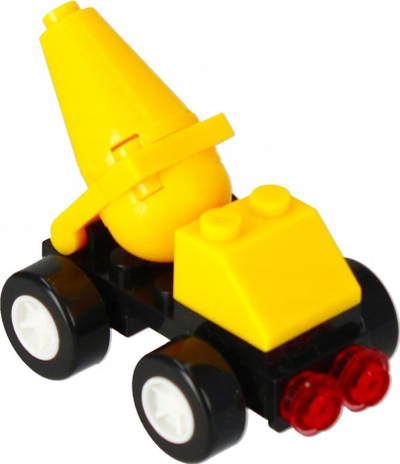 Lodër blloqe AlleBlox ConstructionCrew Concrete Mixer, 23 pjesë, 6+, e verdhë