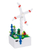 Set ndërtimi Plus-Plus Box Windmill, kuti druri, për zbukurim, shumëngjyrësh
