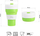 Gotë palosëse silikoni NILS Camp NC4103, 600 ml, gri