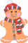 Kllipsa dekorative druri Gingerbread, 18 copë, shumëngjyrëshe