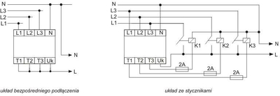Ndërprerës automatik faze F&amp;F PF-451, 3×230V AC, montim në shinë 35mm, i bardhë