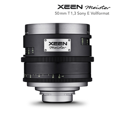 Lentë kine XEEN Meister 50mm T1.3, full frame, Sony E, e zezë